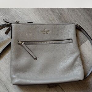 Kate Spade Pebble Leather Crossbody Bag in Gray